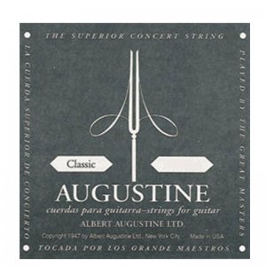 Augustine Classic Black, Low Tension, G String: Classical Guitar